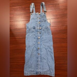 Zara Denim Overall Dress